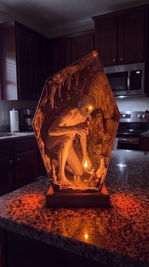 Cyclops resin lamp